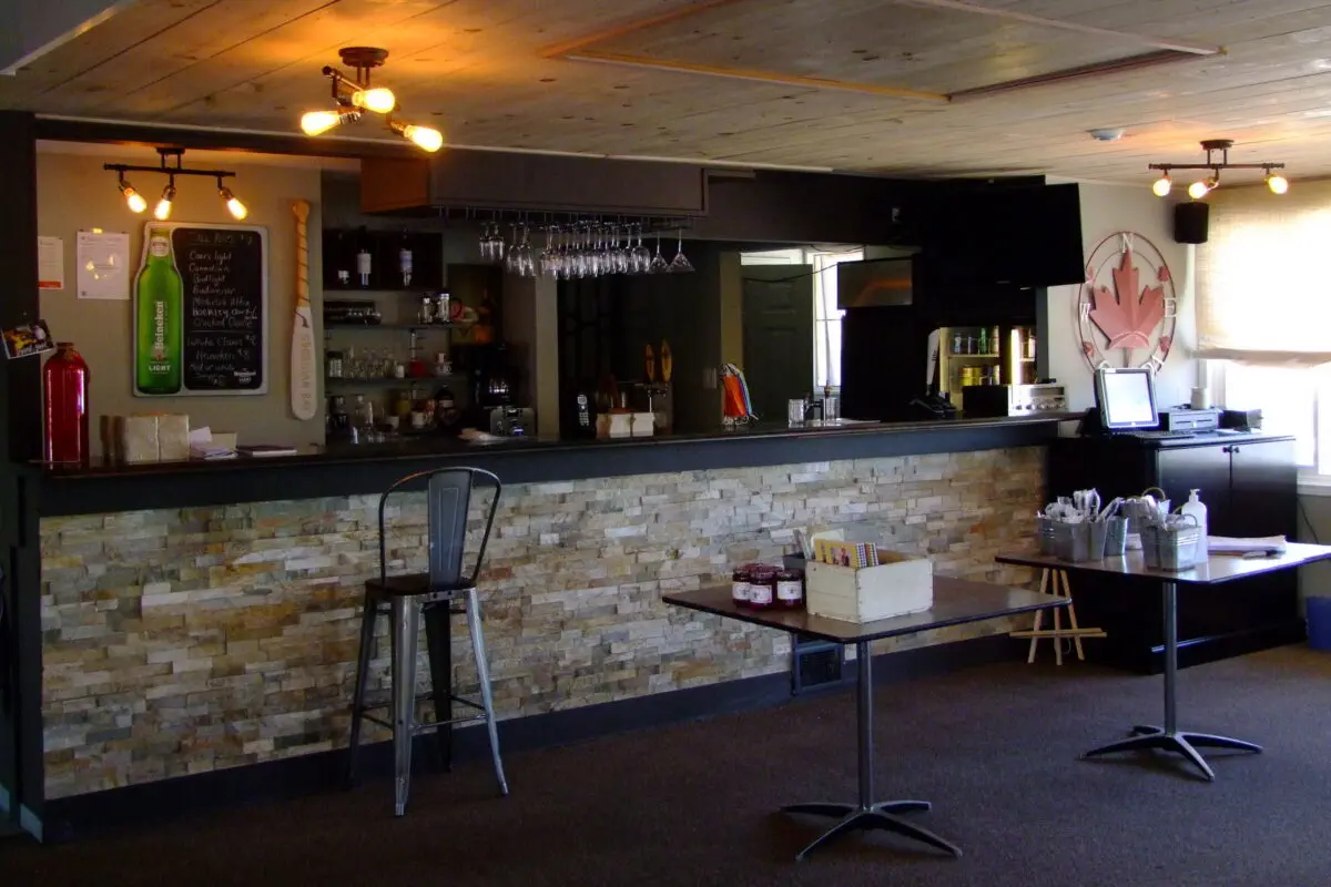 Inside the Harbour House Restaurant at Nautilus Marina